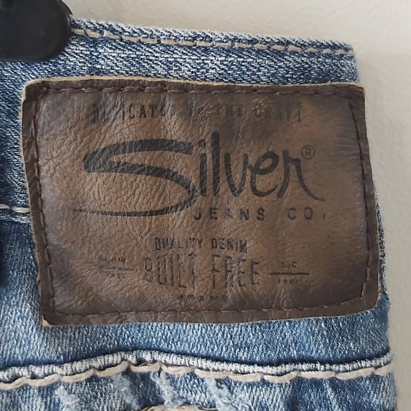 Silver Gordie Jean's Mens Size W31 L33 - Picture 8 of 8
